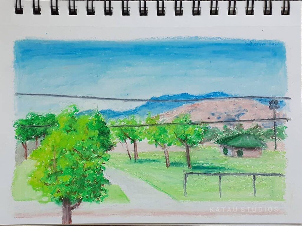 Oil Pastel Park