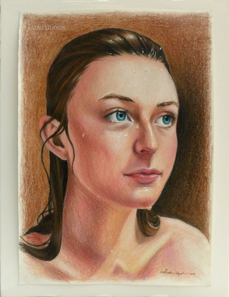 Colored Pencil Portrait Drawing